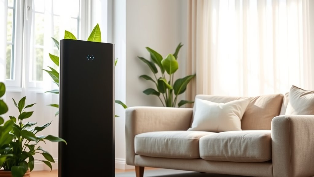 odor removal room size