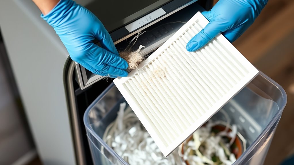prepare filters before disposal