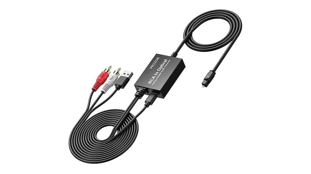 rca to optical converter