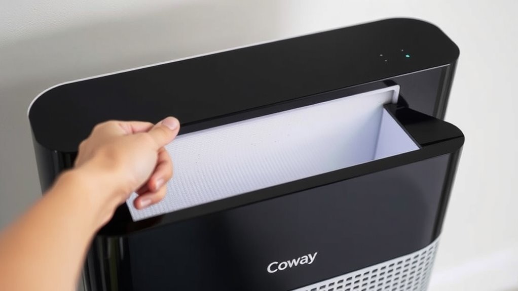 reset coway air purifier
