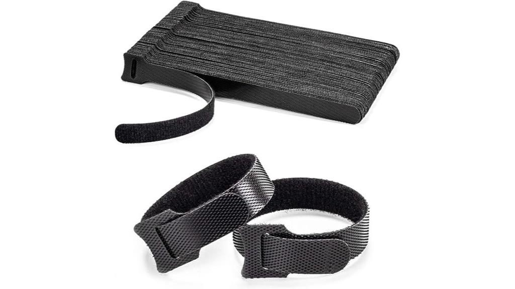 reusable black cable ties
