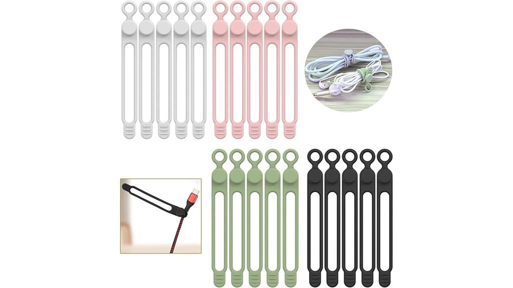 reusable silicone cable ties