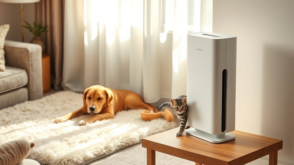 safe pet friendly air purifier placement