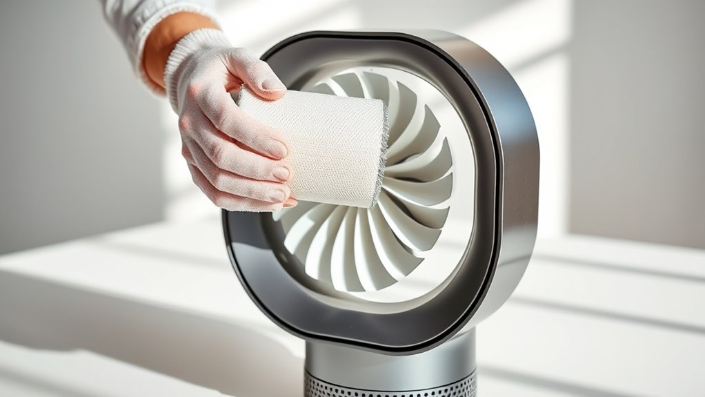 safely remove and store filter