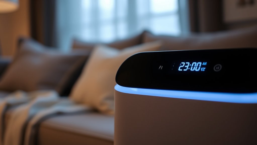 set air purifier to low