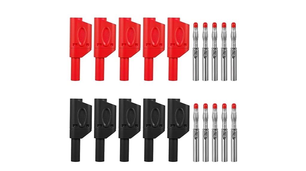 ten sets of 4mm plugs
