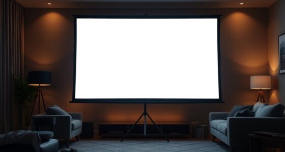top projector screen stands