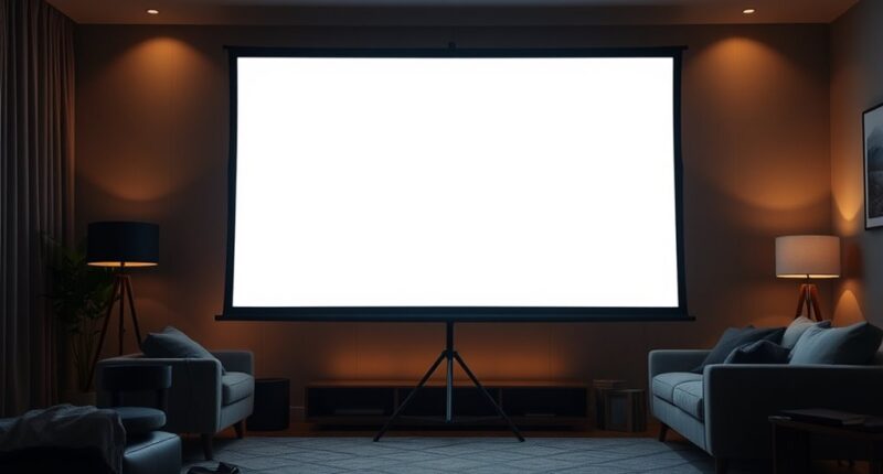 top projector screen stands
