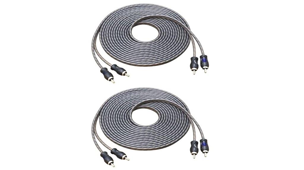 two 17ft rca cables