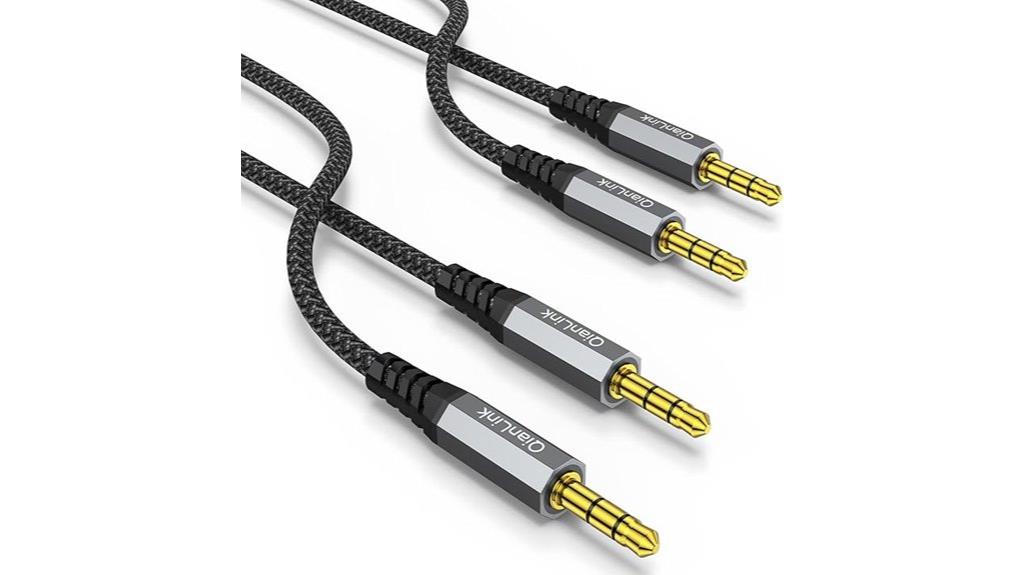 two pack 6 6ft aux cables