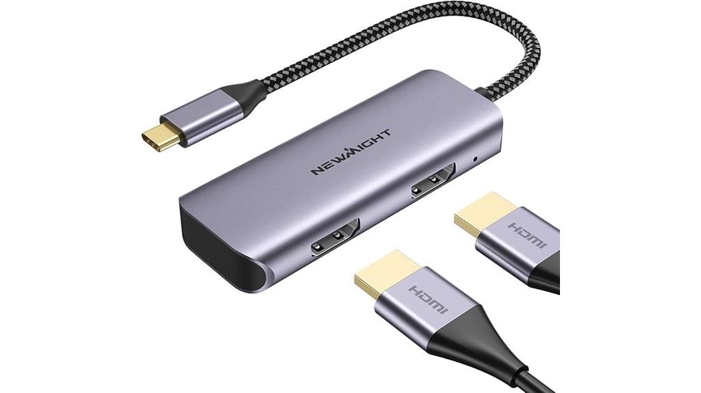 usb c dual hdmi adapter