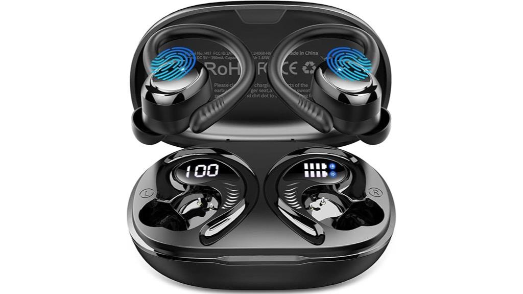 wireless sports earbuds with noise canceling