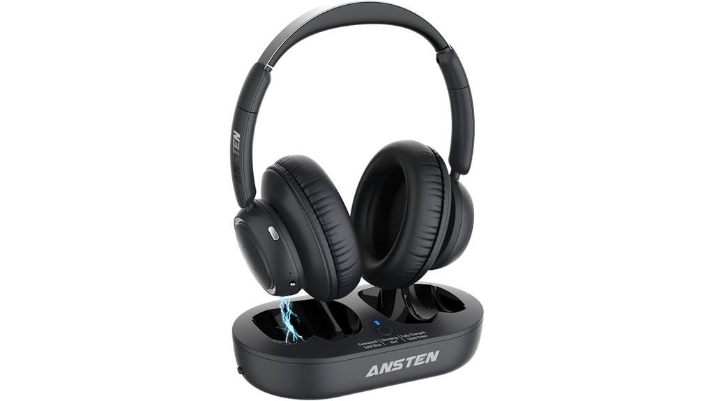 wireless tv headphone set