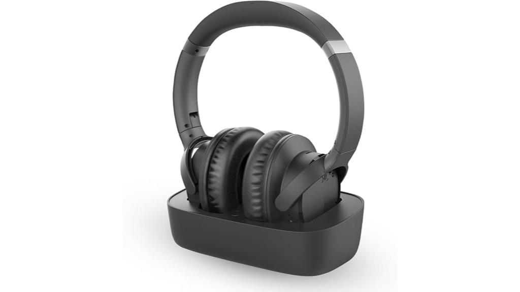 wireless tv headphones with dock