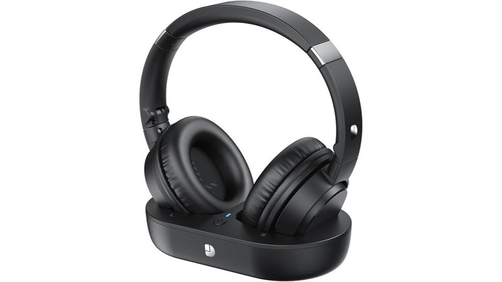 wireless tv headphones with dock