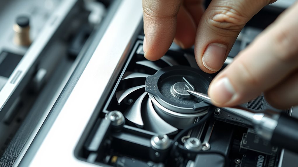 secure fan assembly tightly