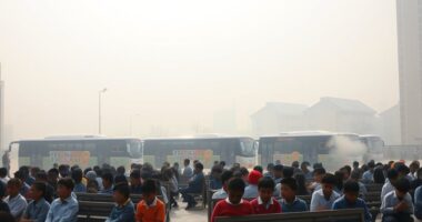urban school diesel fumes