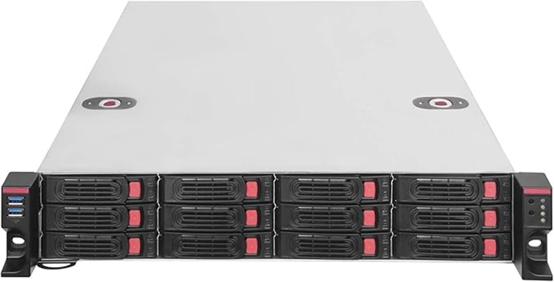 12 bay rackmount storage chassis