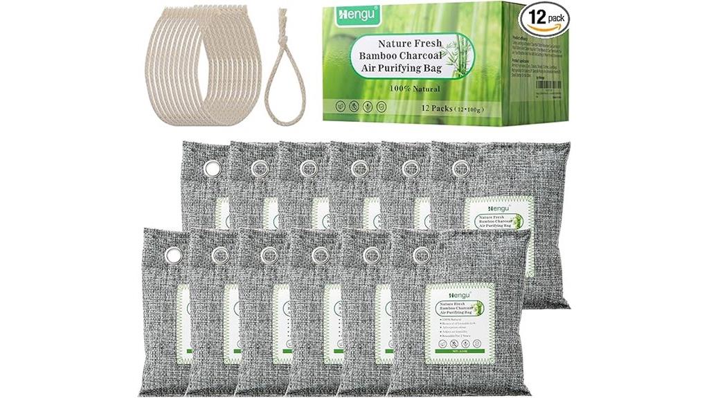 12 pack odor absorbing charcoal