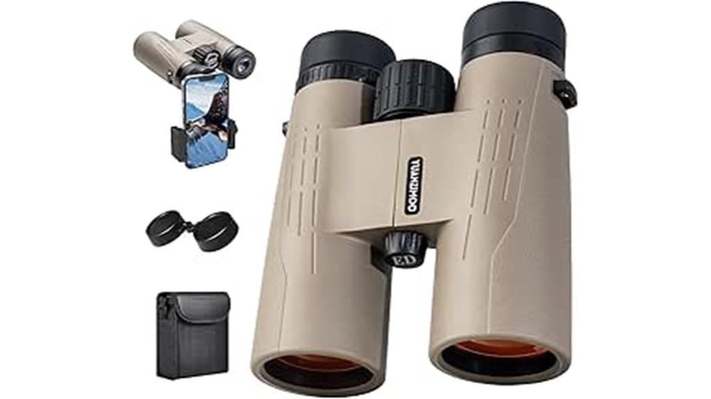 12x42 binoculars with phone adapter