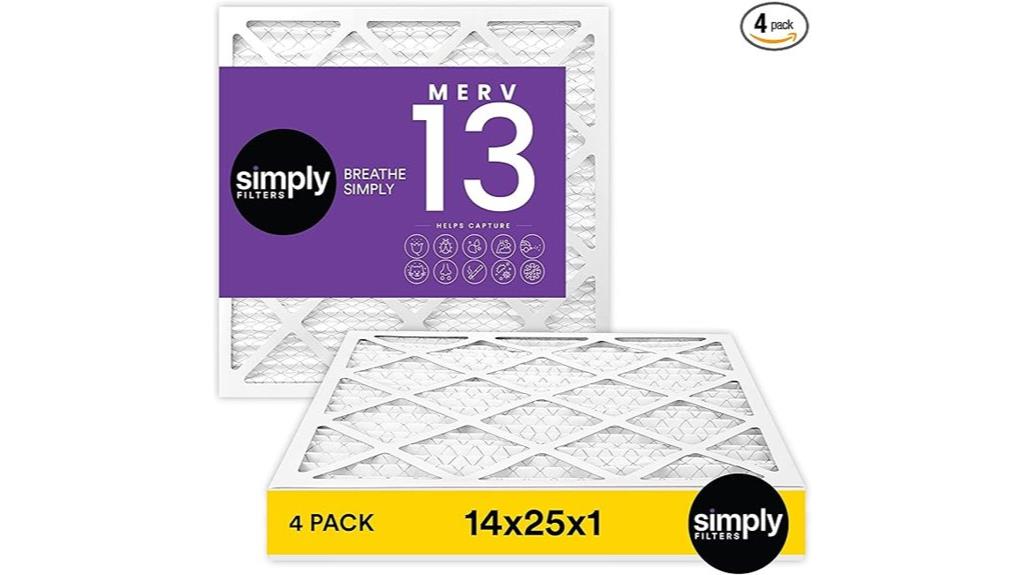 14x25x1 merv 13 filters