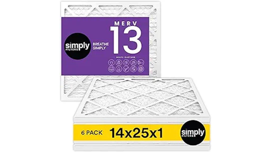 14x25x1 merv 13 filters