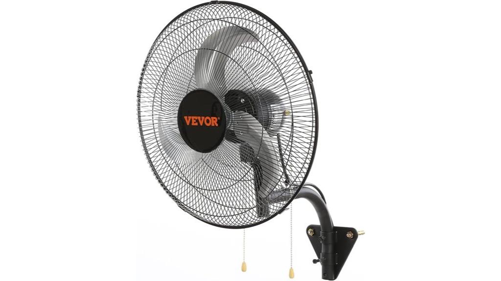 18 inch oscillating wall fan