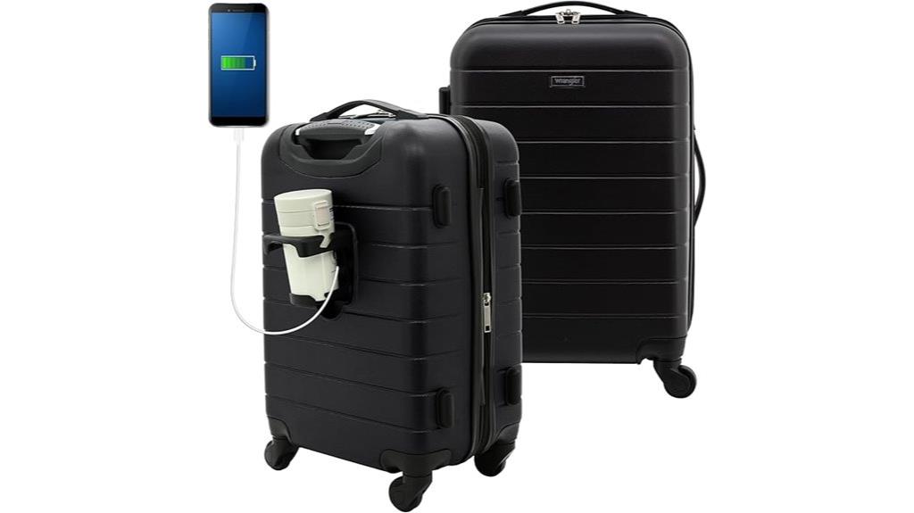 20 spinner luggage with usb