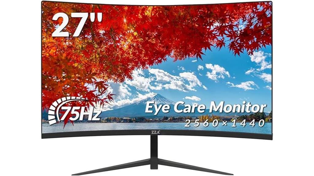 27 inch curved 2k monitor
