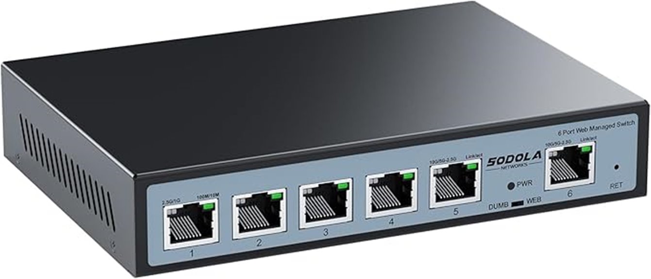 2 5gb web managed switch