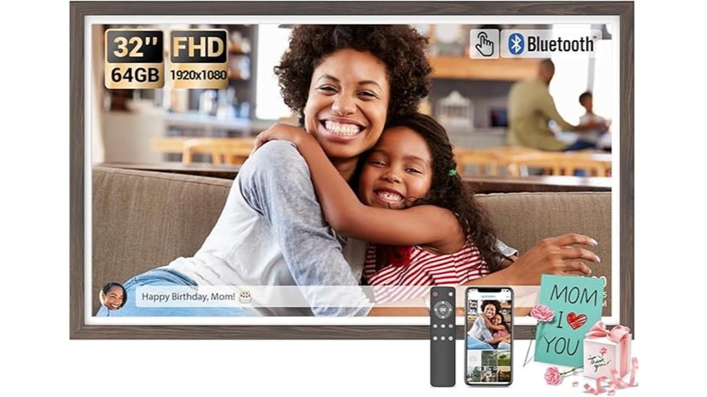 32 inch touchscreen digital frame