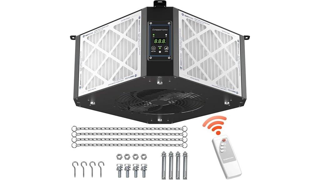 360 degree woodworking air filtration