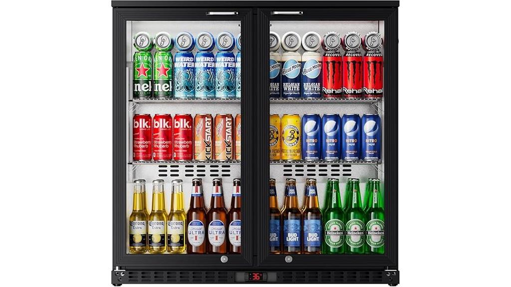 36 inch back bar cooler