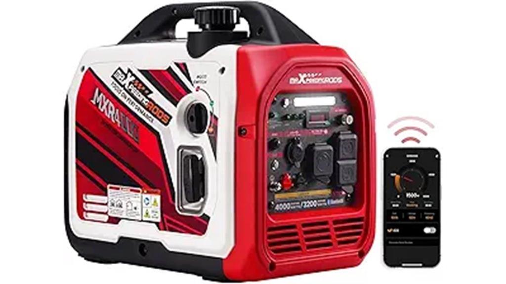 4000w bluetooth portable generator