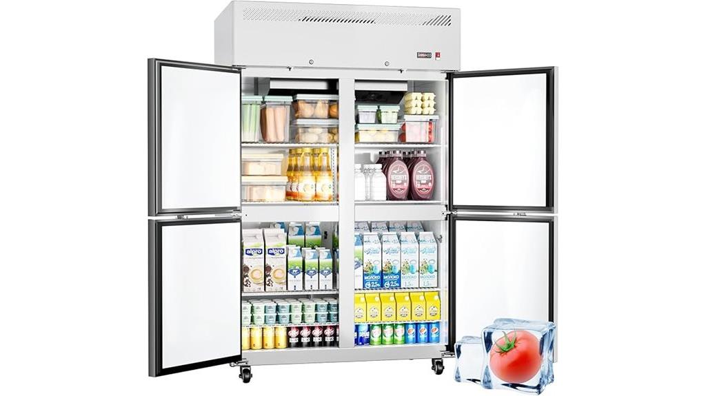 48 stainless steel refrigerator