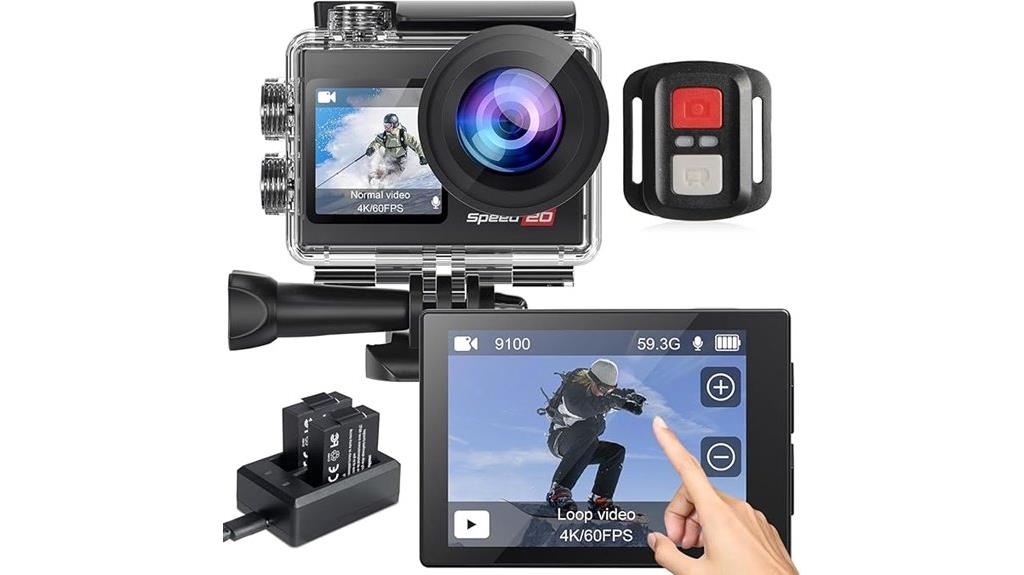 4k 60fps touch camera