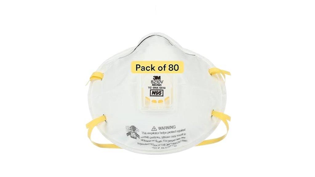 80 pack cool flow respirators