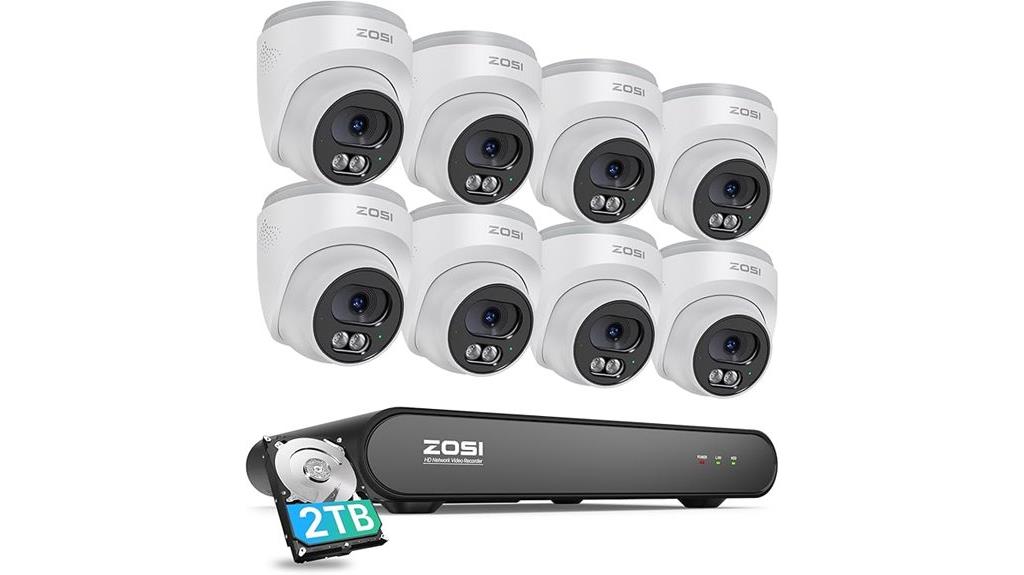 8 channel 4mp poe camera