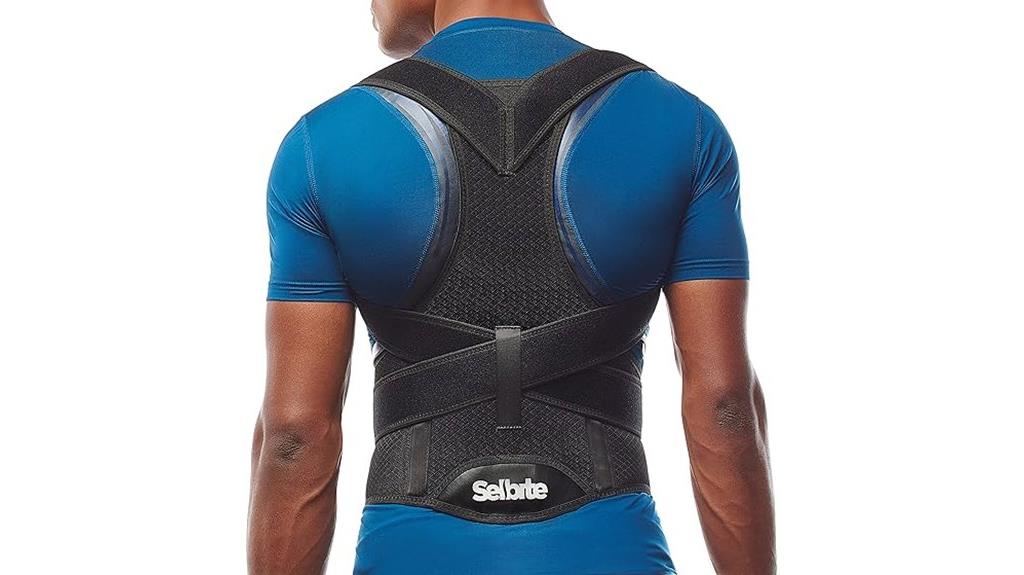 adjustable back posture brace