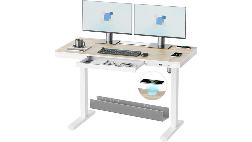 adjustable electric desk features