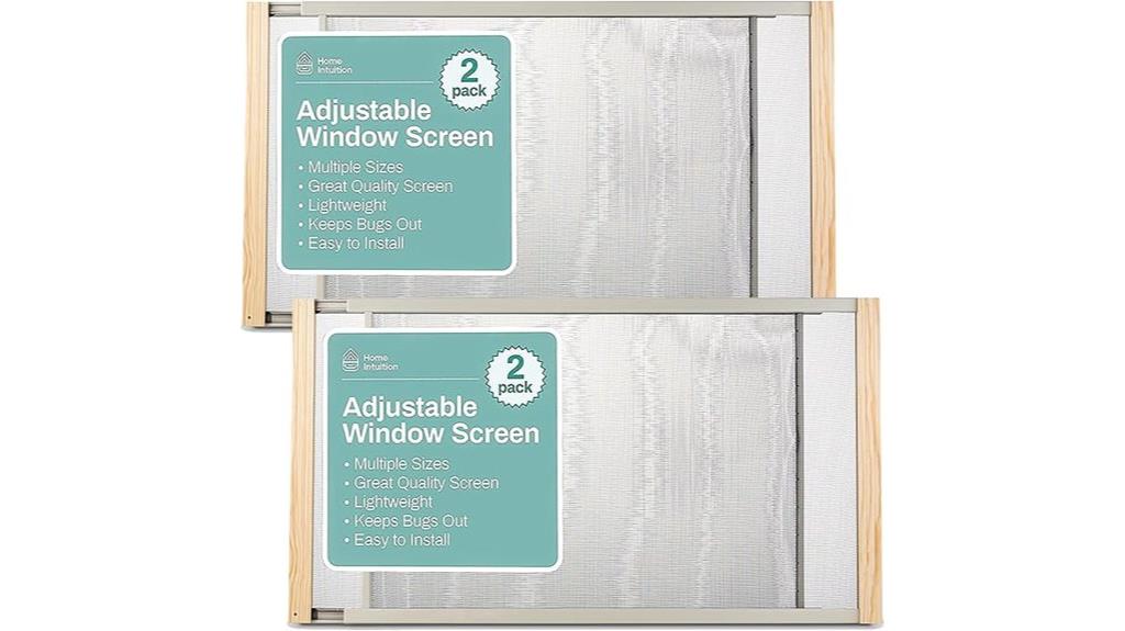 adjustable horizontal window screen