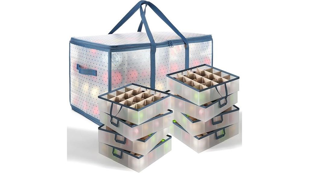 adjustable ornament storage box