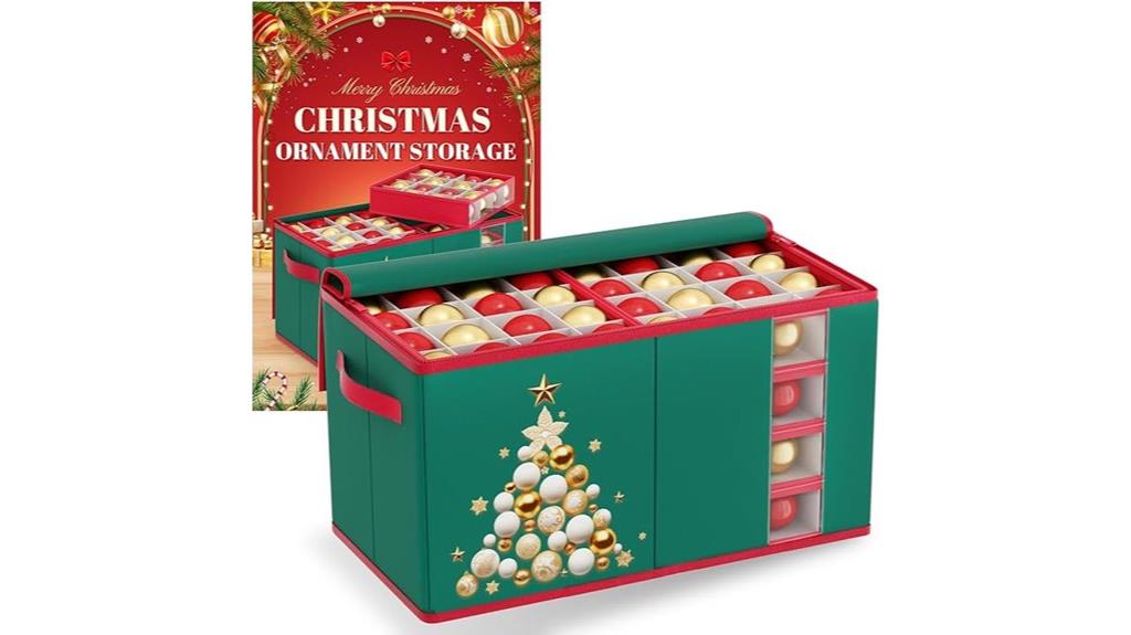 adjustable trays ornament storage