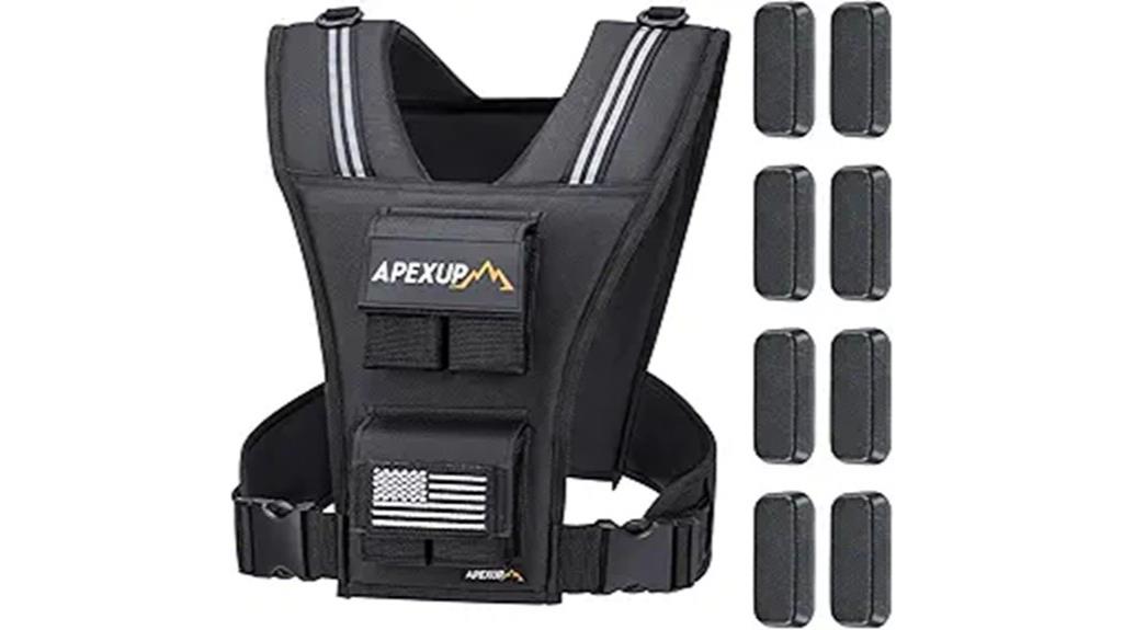 adjustable unisex weighted vest