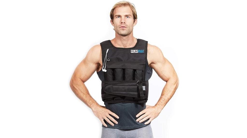 adjustable weighted running vest