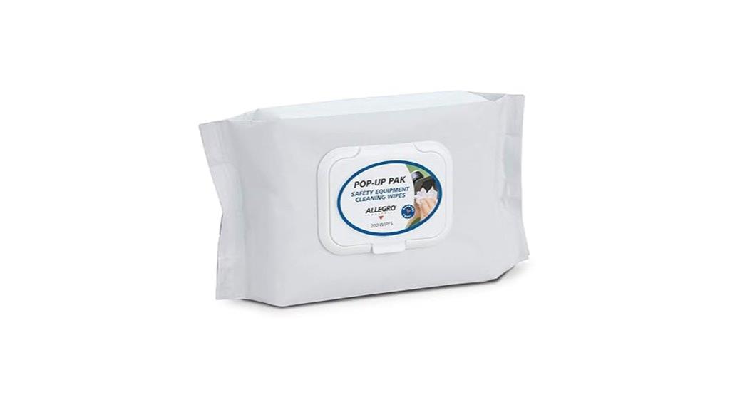 alcohol free respirator wipes