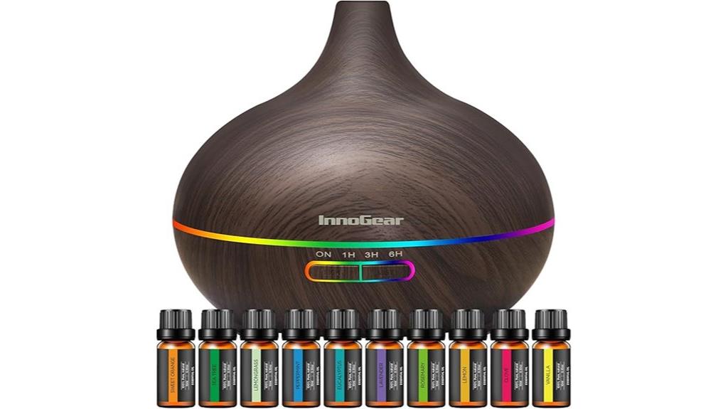 aromatherapy diffuser with oils