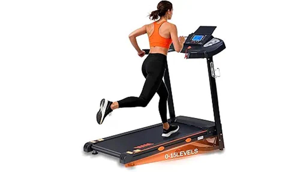 auto incline 3hp treadmill