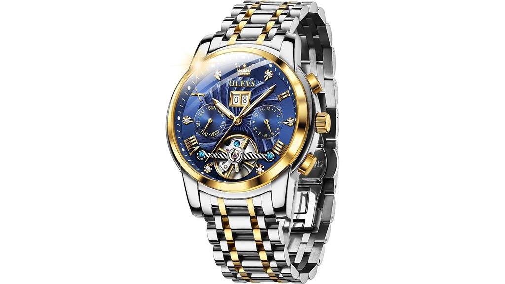 automatic men s gold watch