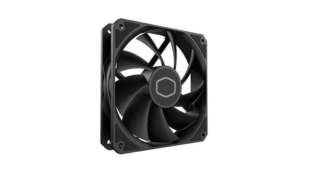 black cooler master fan
